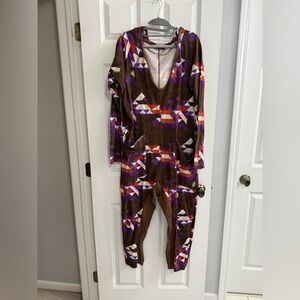 Free People Movement Geometric Print Hooded HOT SHOT